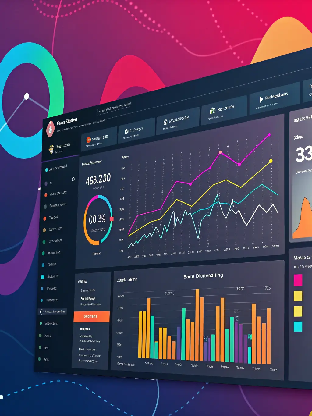 An image illustrating detailed financial reports and analytics dashboards, emphasizing data-driven decision-making.